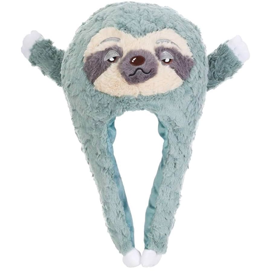 Amazon.co.jp: 帽子 グリーン 暖かい ぬいぐるみ ナマケモノ